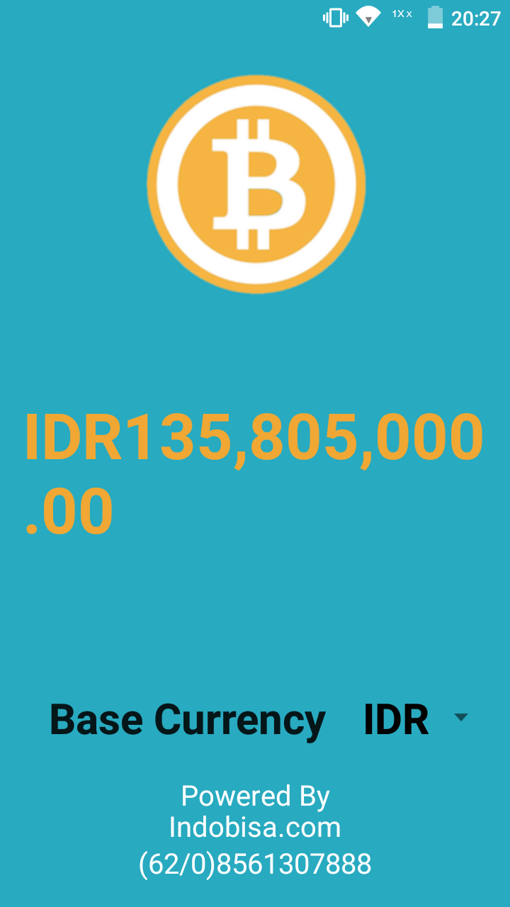 Bitcoin Ticker App